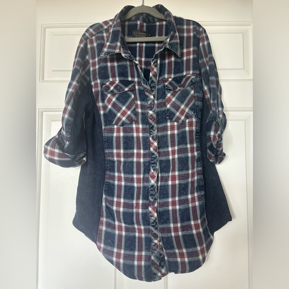 Pattern button down shirt - Picture 1 of 4